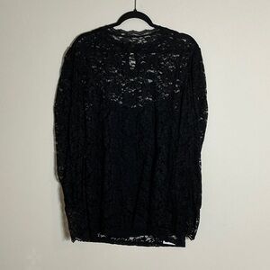 Elegant Black Lace Blouse